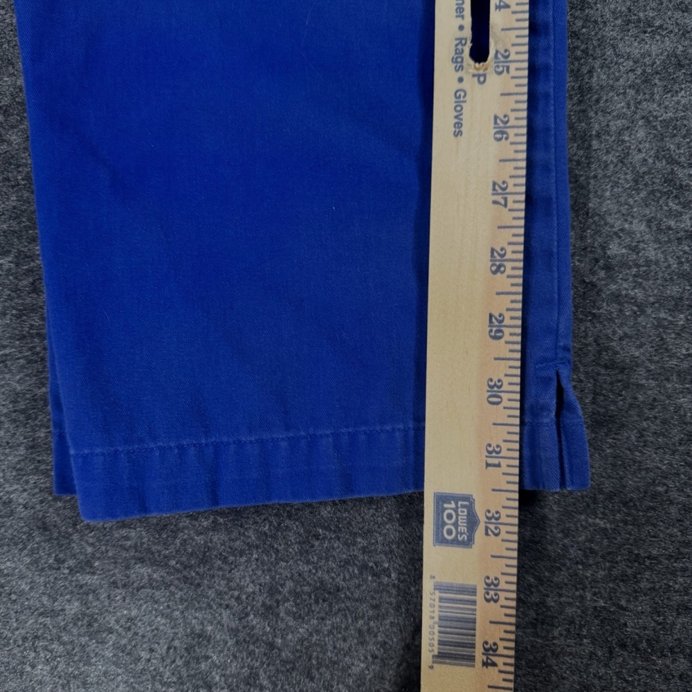 Lauren Jeans Co Women Capri Pants Sz 6 Royal Blue Flat Front Vintage 90's Y2K - Picture 9 of 13